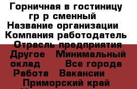 Горничная в гостиницу-гр/р сменный › Название организации ­ Компания-работодатель › Отрасль предприятия ­ Другое › Минимальный оклад ­ 1 - Все города Работа » Вакансии   . Приморский край,Уссурийский г. о. 